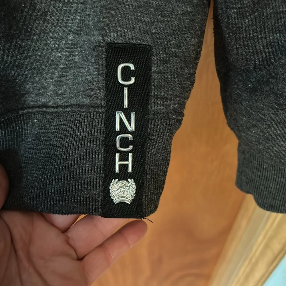 Women’s Cinch Charcoal Hoodie with Black Accents size XL - Picture 7 of 7
